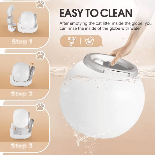 Self Cleaning Cat Litter Box - Automatic Cat Litter Box, App-Controlled, Large & Quiet