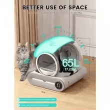 Self Cleaning Cat Litter Box, Features Negative Ion Sterilization and Deodorization, Automatic Cat Litter Box