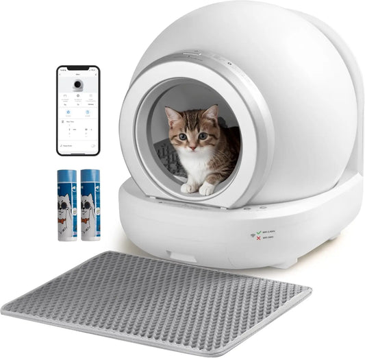 Self Cleaning Cat Litter Box - Automatic Cat Litter Box, App-Controlled, Extra Large & Quiet